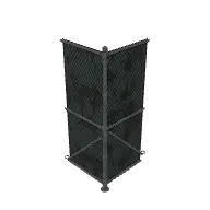 chainlink fence corner inner (polyhaven-modern)
