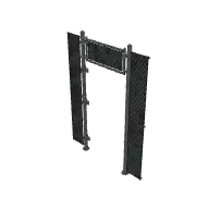 chainlink fence door frame (polyhaven-modern)