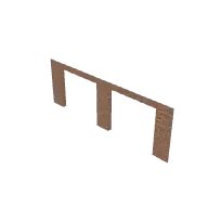 Factory Facade Wall Door Garage Double 3D model