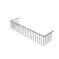 Fire Escape Railing Middle 3D model