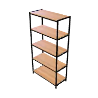 Steel Frame Shelves 3D model