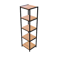 Steel Frame Shelves 2 3D model