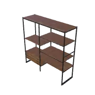 Steel Frame Shelves 3 3D model