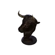 bull head trophy (polyhaven-props)
