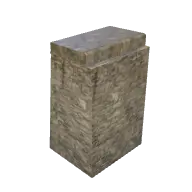 fort wall thick end (polyhaven-props)