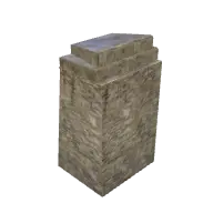 fort wall thick end (polyhaven-props)