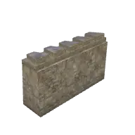 fort wall thick straight (polyhaven-props)