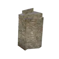 fort wall thick thin transition (polyhaven-props)