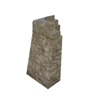 fort wall thin corner (polyhaven-props)