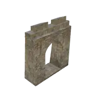 fort wall thin gate (polyhaven-props)