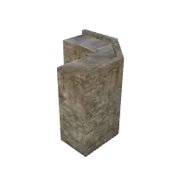 Fort Wall Walkway Corner 3D model