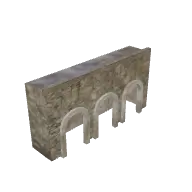 Fort Wall Walkway Straight 3D model