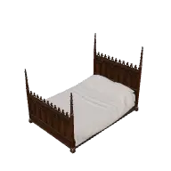 gothic bed (polyhaven-props)