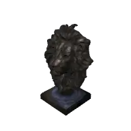 Lion Head Carving 3D model