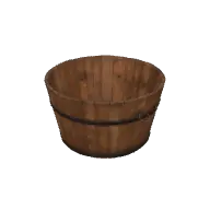 Wooden Bucket 2 3D model