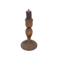 wooden candlestick (polyhaven-props)