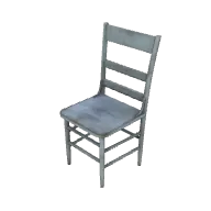Wooden Chair Painted 2 3D model