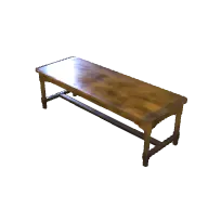 Wooden Desk 3D model
