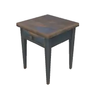 Wooden Nightstand Painted 3D model