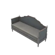 Wooden Sofa Painted 3D model