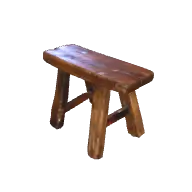 Wooden Stool 2 3D model