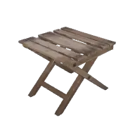 Wooden Stool Folding 3D model