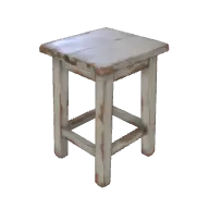 Wooden Stool Painted 3D model