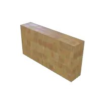 Brick Mossy Wall Low 3D model