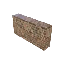 Brick Wall Low 3D model