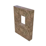 Brick Wall Window 3D model