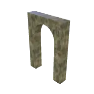 Dungeon Wall Archway 3D model