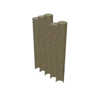 Palisade Wall 3D model