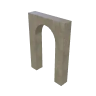 Plaster Wall Archway 3D model