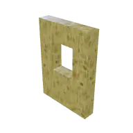 Stone Brick Wall Window 3D model