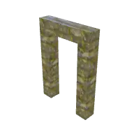 Stone Wall Doorway 3D model