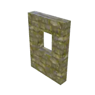 Stone Wall Window 3D model
