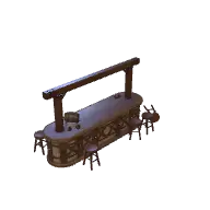 Beer Bar Counter 3D model
