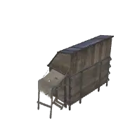 Old Wooden Barn 3D model