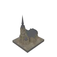 Stone Church 3D model