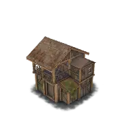 Timber House Balcony 3D model