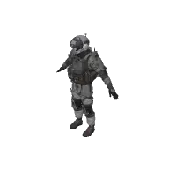 Scifi Soldier 3D model